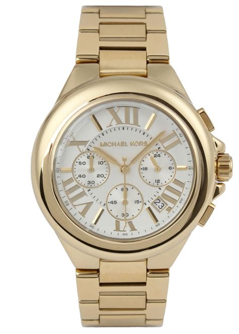 michael kors watch gold black|michael kors chronograph gold.